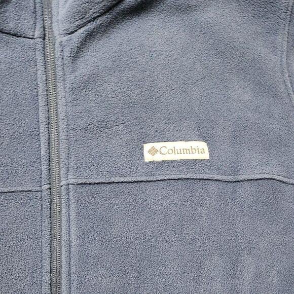 Columbia Fleece Jacket Full Zip Blue Mens Size Extra Large XL - Picture 6 of 9